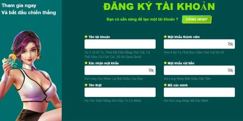 Hướng dẫn thực hiện thao tác tạo account 69VN chi tiết