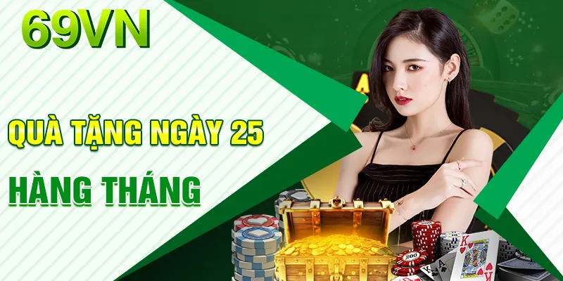 Quà tặng bất ngờ ngày 25 hàng tháng